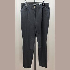 NEW Talbots Pants Womens 6 black skinny ankle classic preppy casual